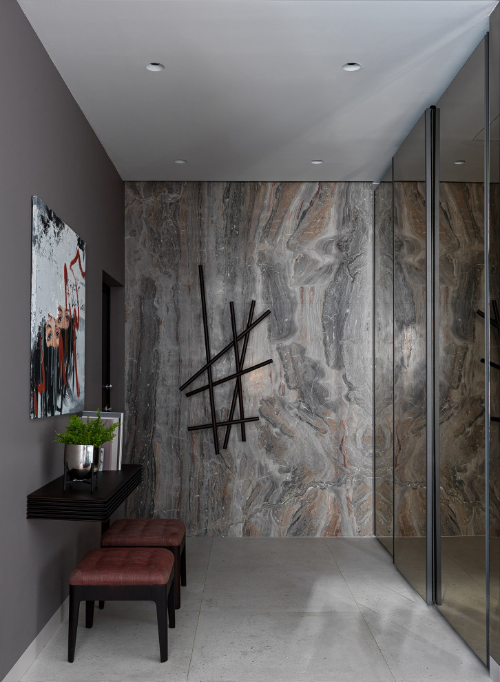 Apartment with grey shades in Saint-Petersburg