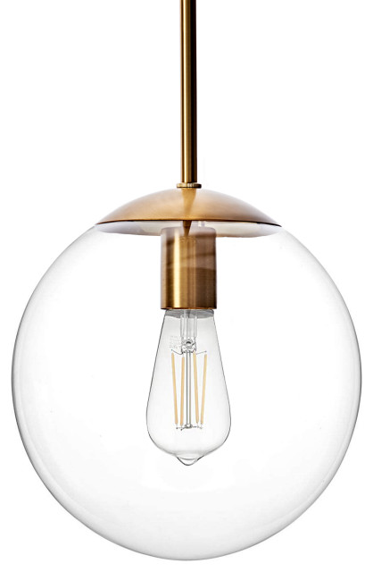 Motini 1 Light Globe Pendant For Kitchen Island Brushed Brass Finish Contemporary Lighting By Home Design - 1 Light Globe Pendant Motini 1 Light Globe Pendant For Kitchen Island Brushed Brass Finish Contemporary Lighting By Home Design - 1 Light Globe Pendant