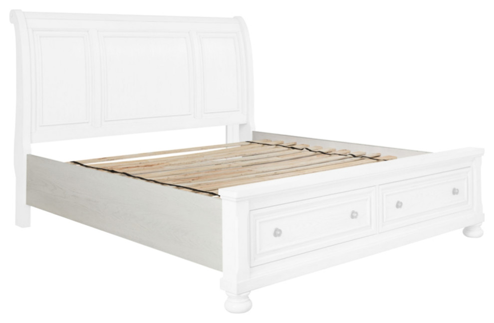 Robbinsdale King Rails With Roll Slats Traditional Platform Beds