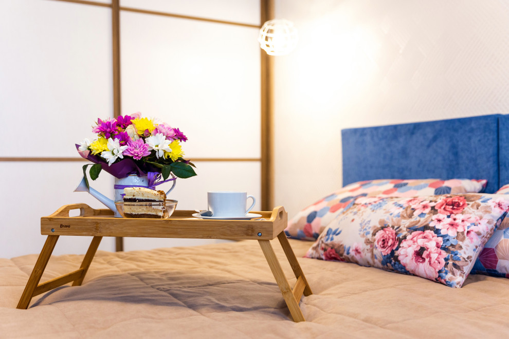 Квартира с синими акцентами