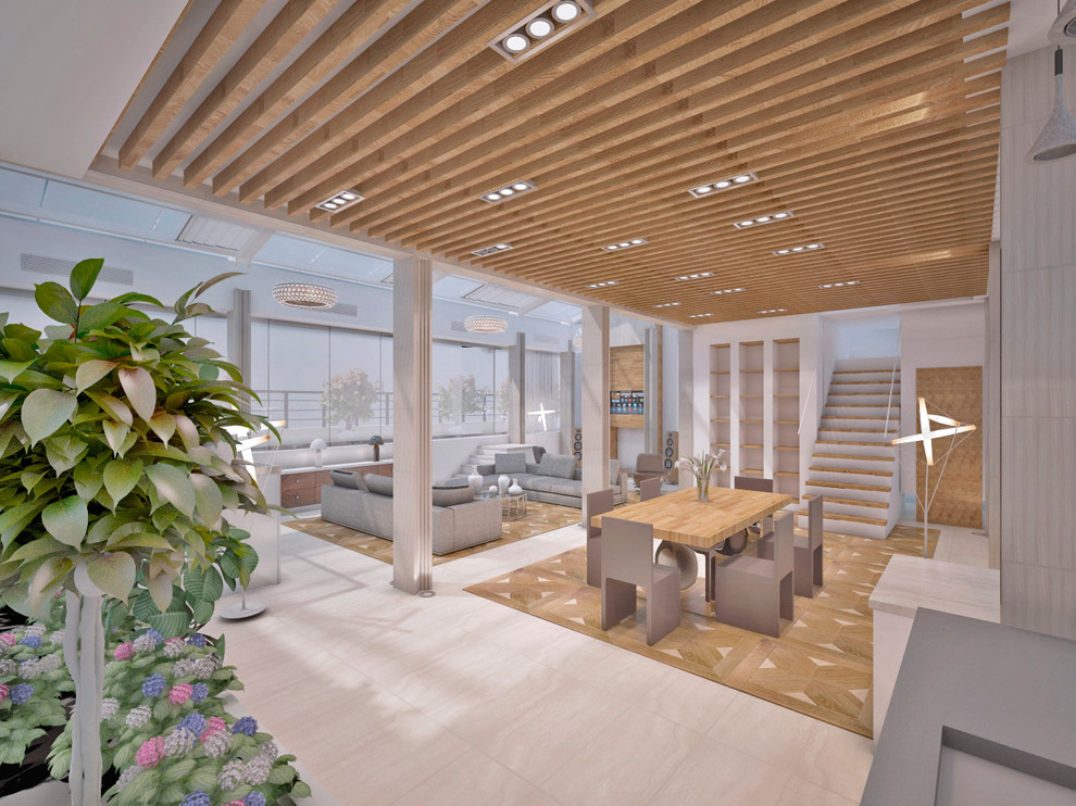 Проект 79 - Интерьер двухуровневой квартиры (5 вариант)