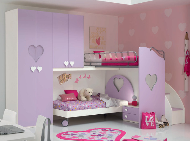 Italian Kids Corner Bunk Bedroom Set Web 69 By Spar Modern