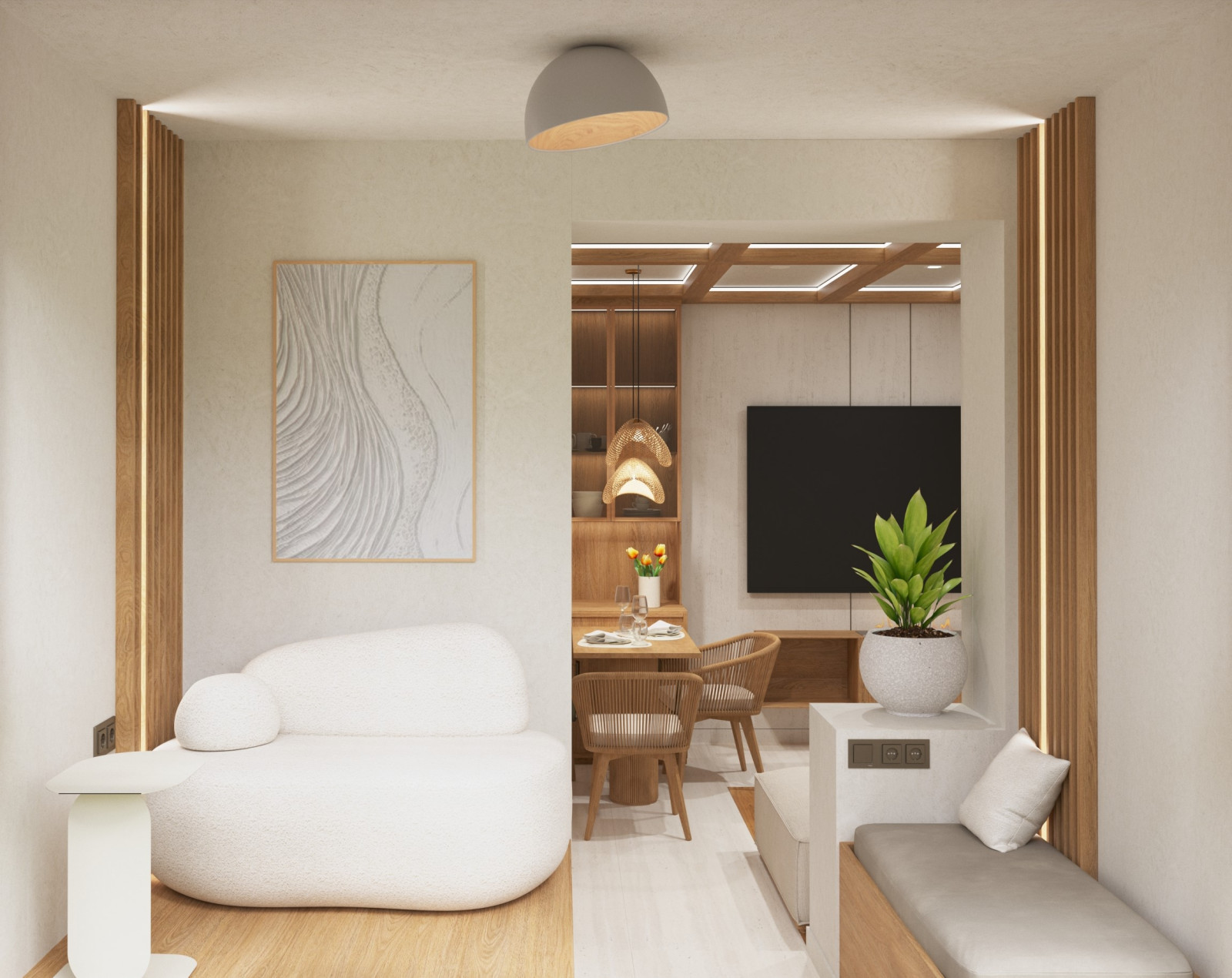 Проект квартиры в Москве, джапанди