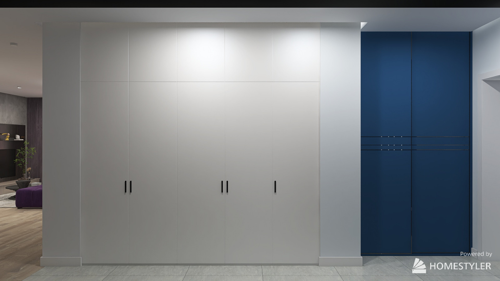 Проект двухкомнатной квартиры в современном стиле