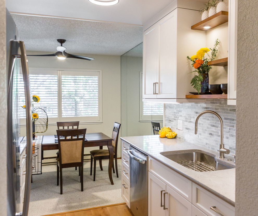 Small Condo kitchen Transitional Kitchen San Francisco by Tali