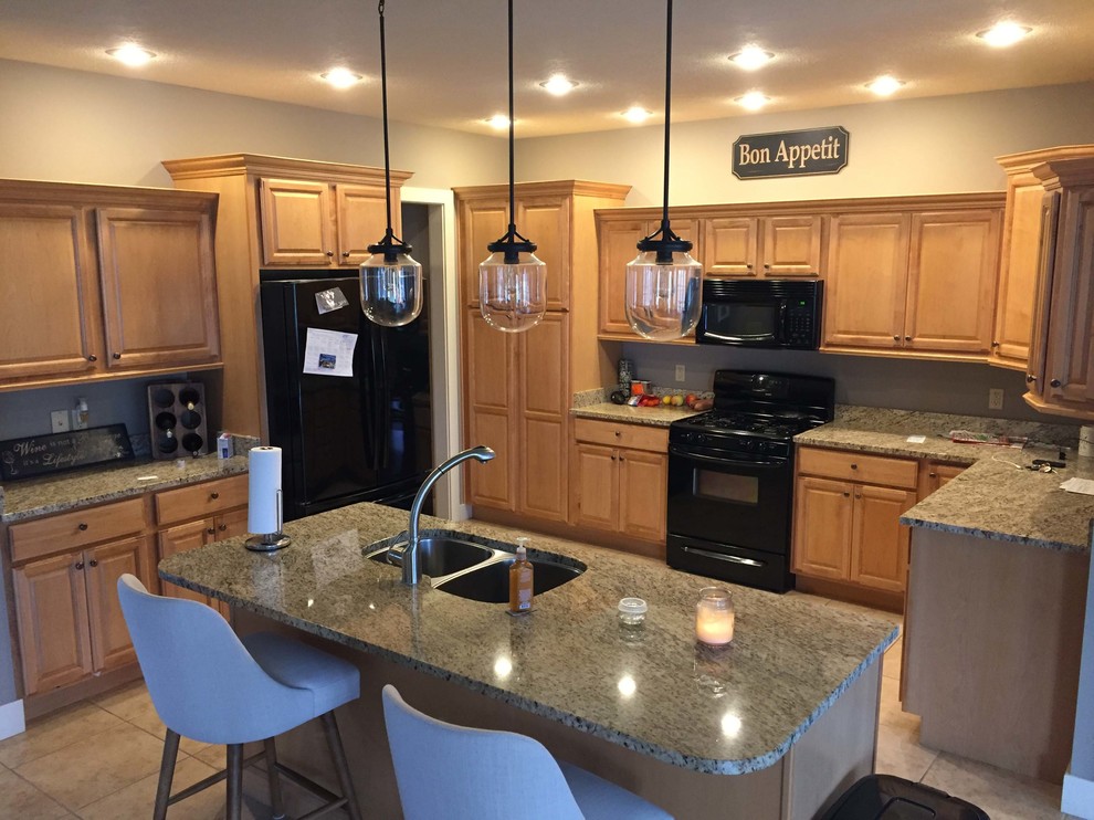 Light White Countertops With Natural Maple Picture Request