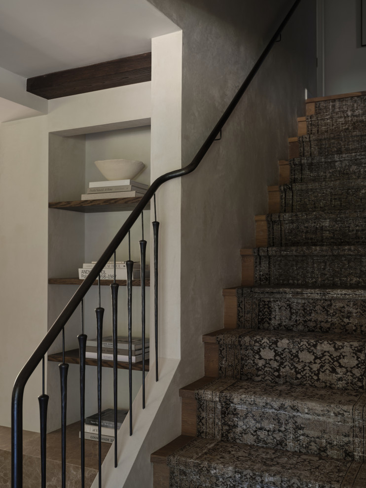 Inspiration for a 1950s staircase remodel in Providence