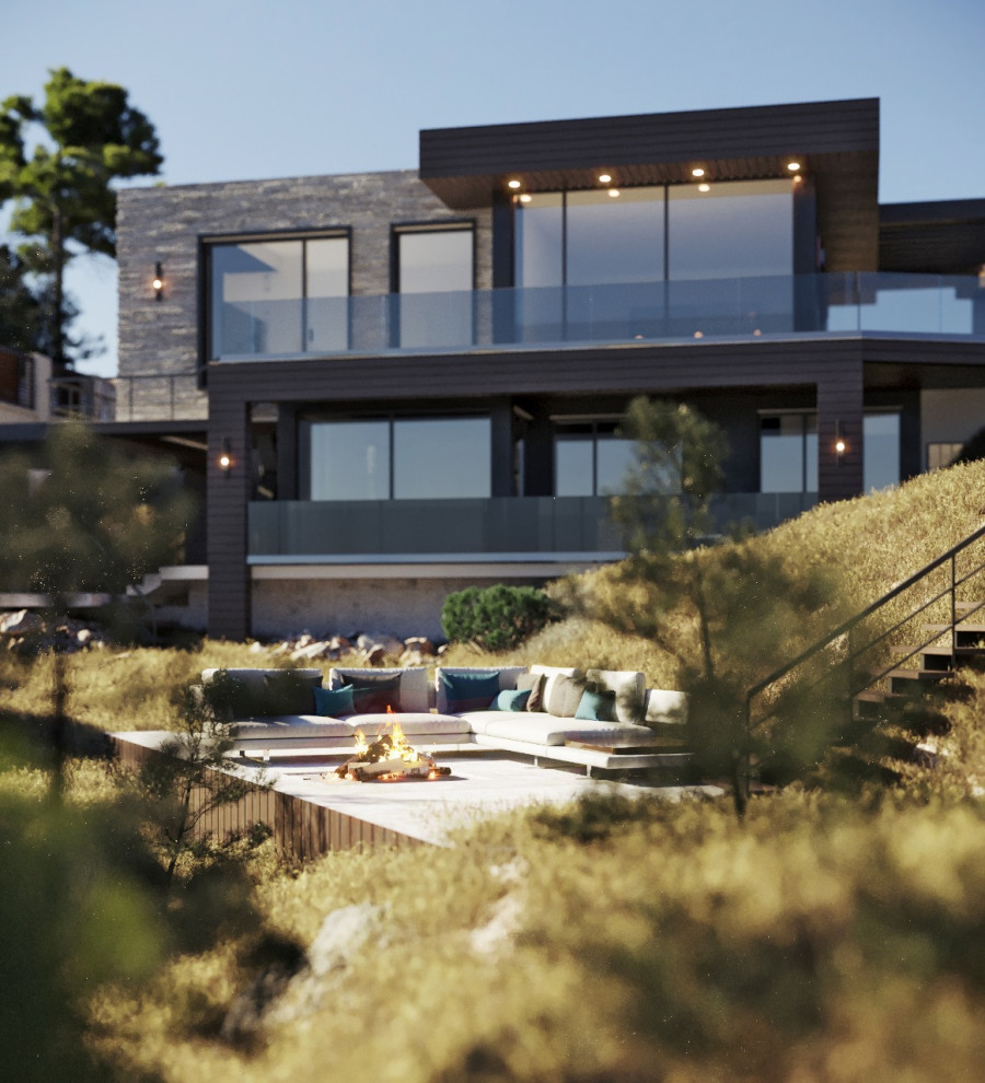 Дом в Крыму. Два этажа. 195 м.кв.