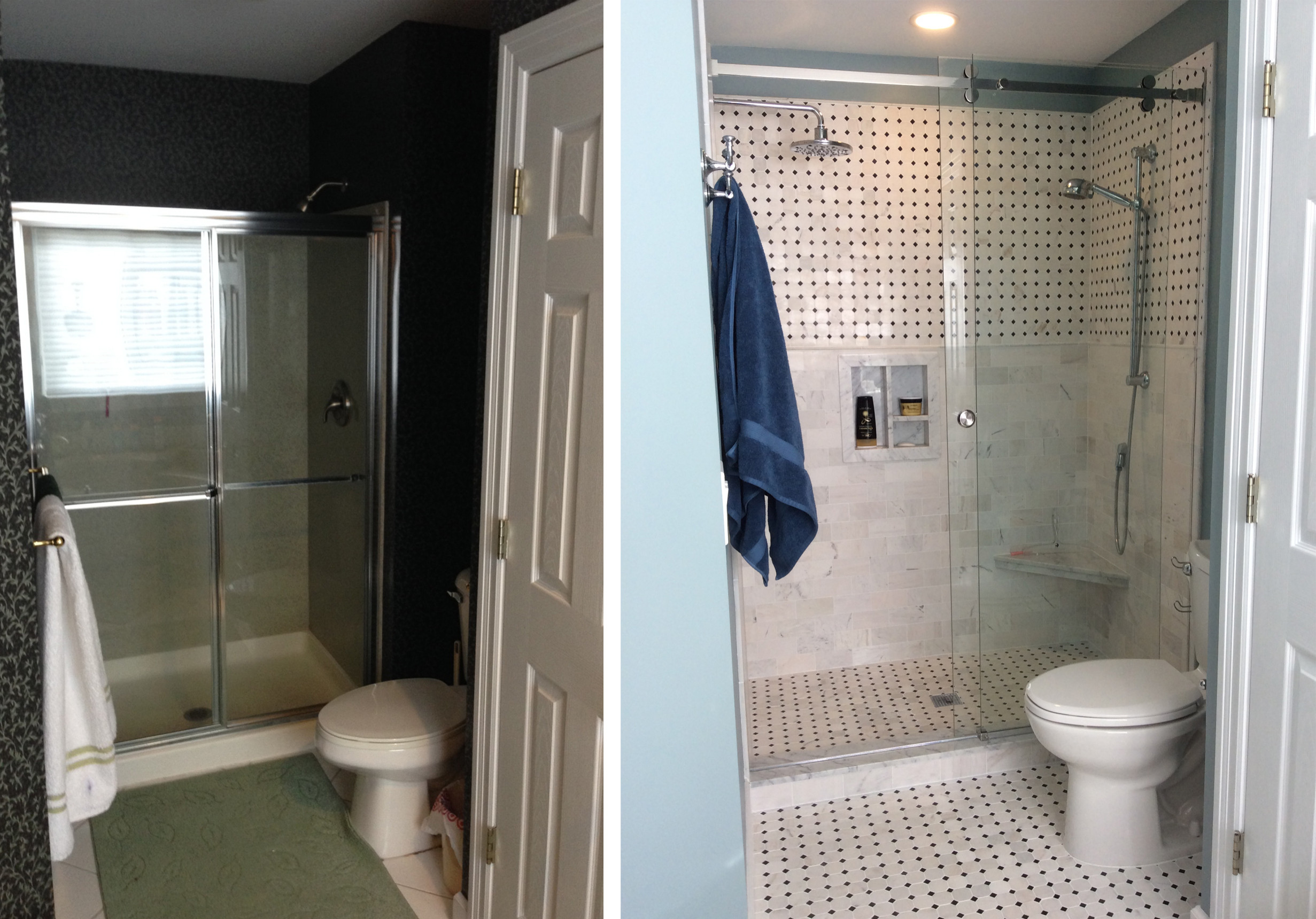 before and after bath room