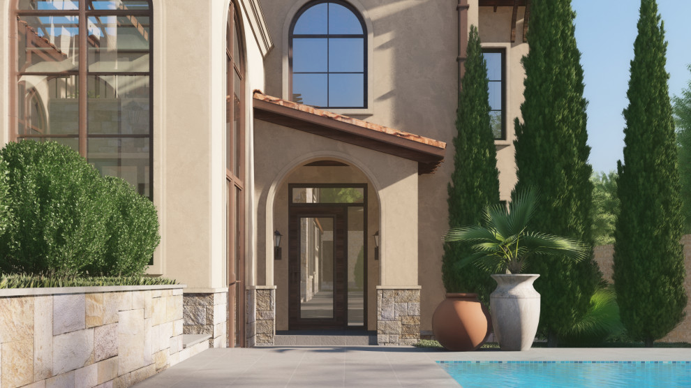 Villa Jardin. Проект дома в средиземноморском стиле в Симферополе