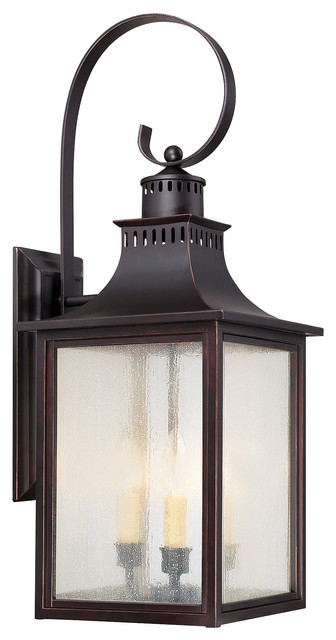 3 Light Modern Farmhouse Outdoor Wall Mount Lantern English Bronze Traditional Lights And Sconces By Designer Lighting Fan Houzz 3 Light Modern Farmhouse Outdoor Wall, Outdoor Farmhouse Lighting
