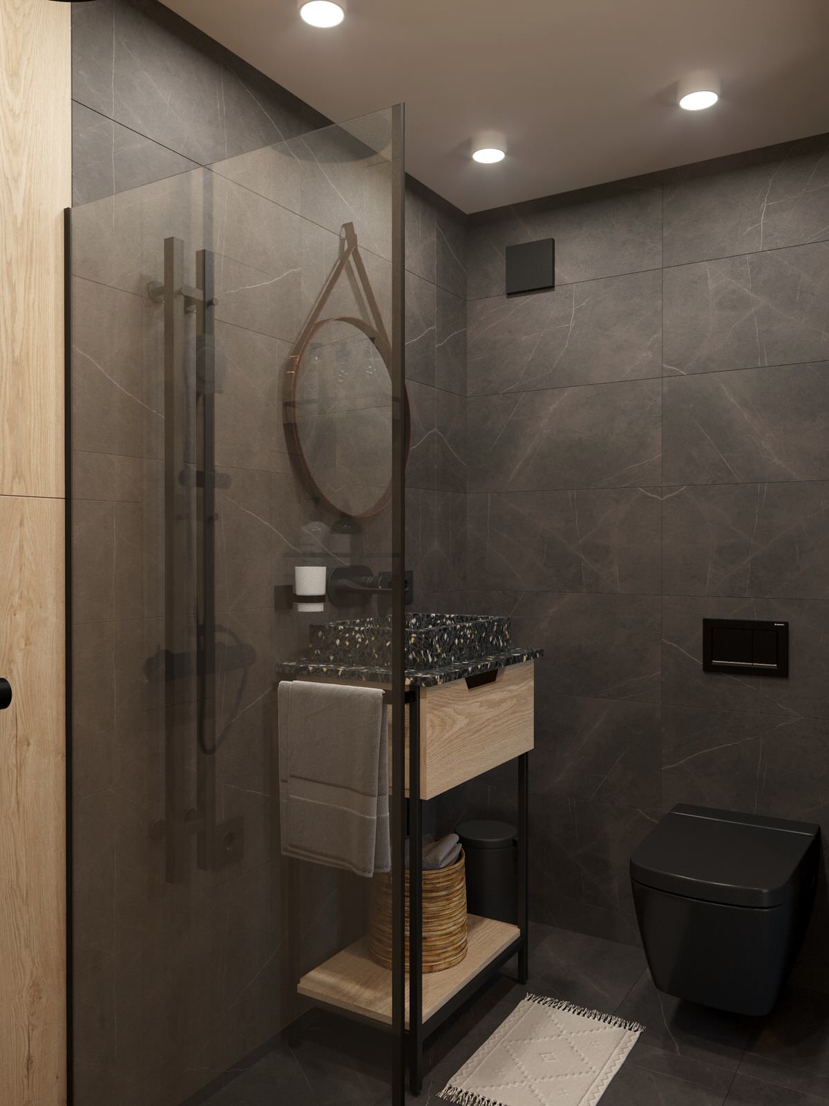 Визуализация интерьера геокупола для Freedome на белом фоне