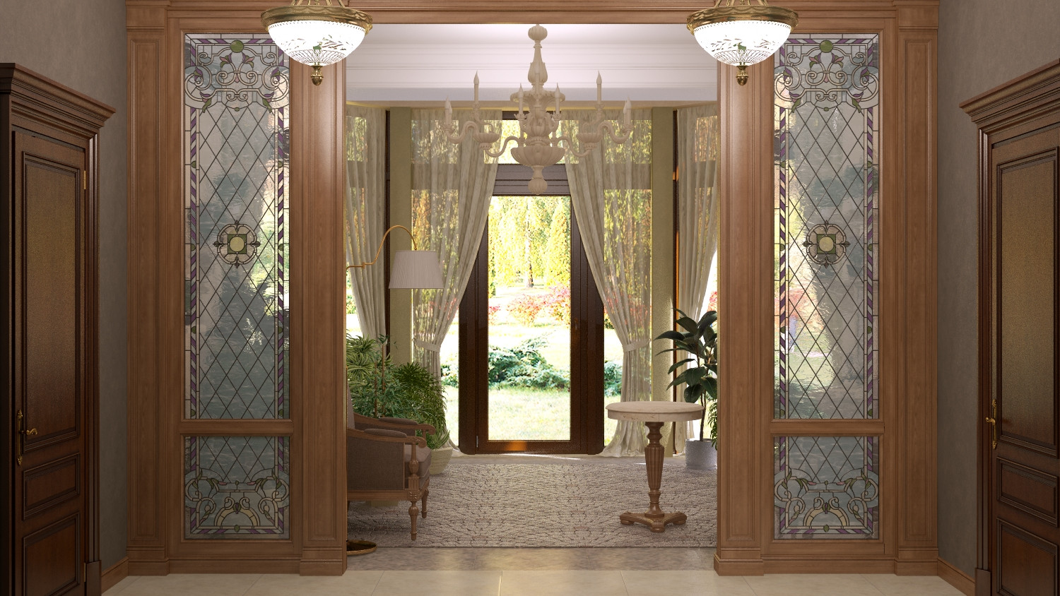 Зимний сад в классическом стиле