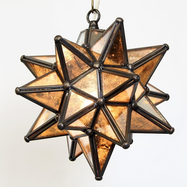 Moravian Star Pendant Light Antique Mirrored Gl 9 Moravian Star Pendant Light Antique Mirrored Gl 9