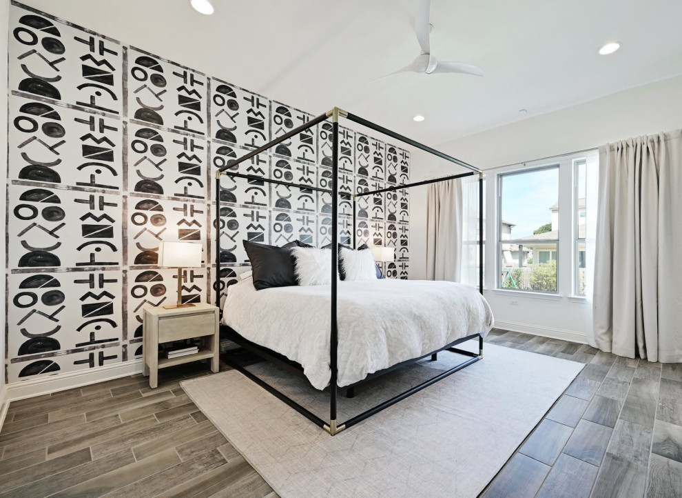 Gorgeous Globe Mallow Master Bedroom Design