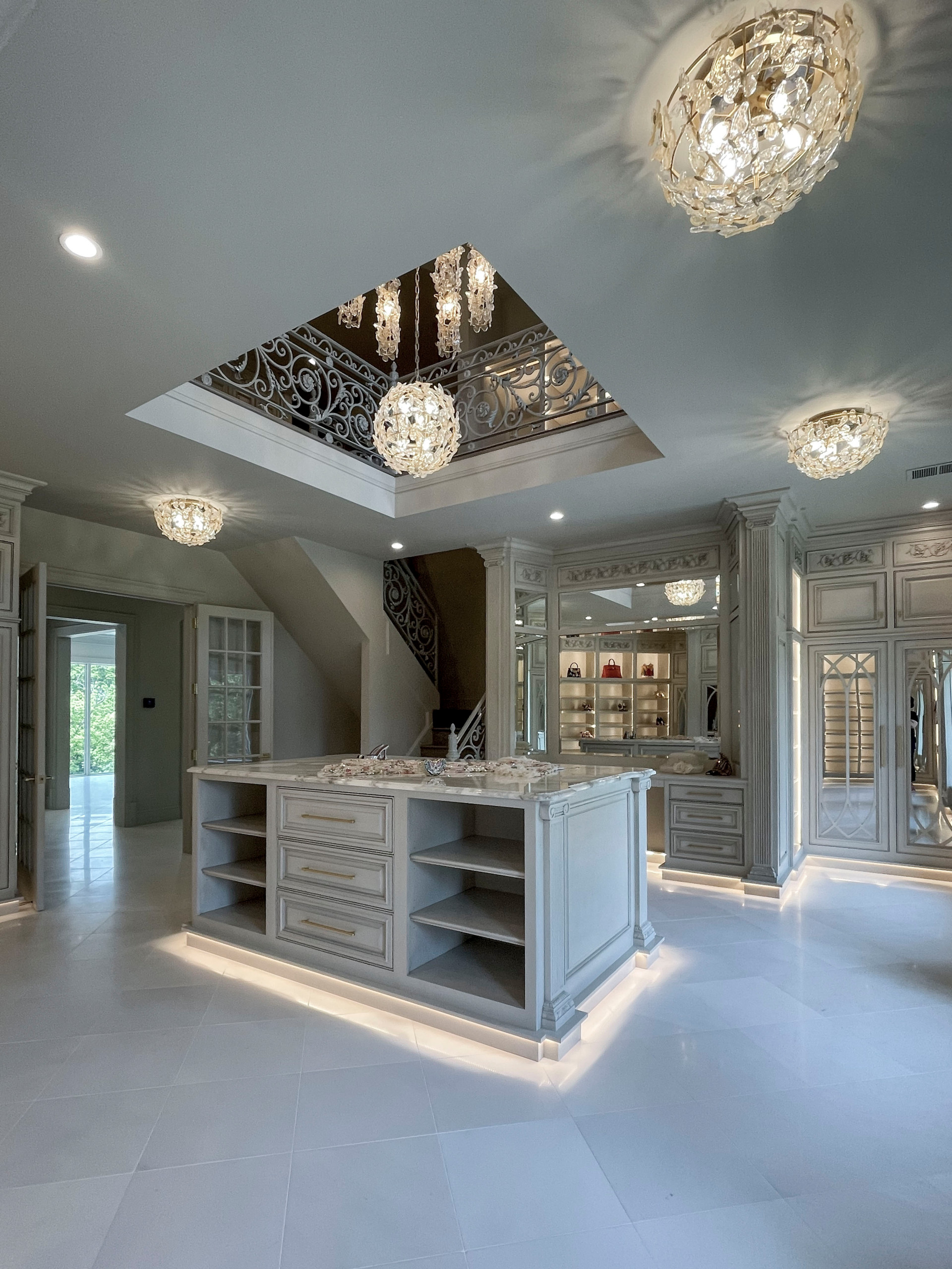 104_Curved Staircases in 18th Century French Inspired Mansion, Mclean VA 22101