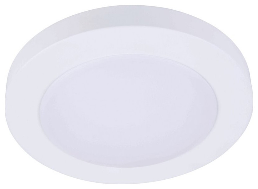 Elitco Lighting Corban 4" 12W 5000K Recessed LED Disk Light in White (Set of 6)