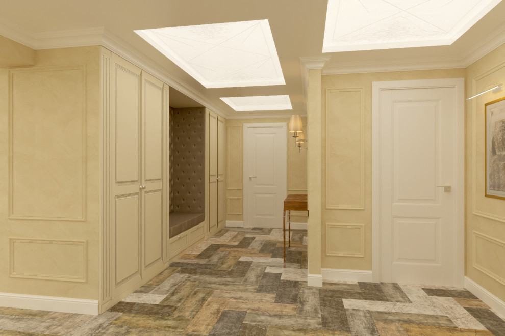 Единое пространство частного дома в стиле Ар-деко