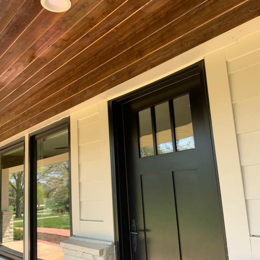 James Hardie Siding w Cedar Accents House Exterior Omaha by Carp