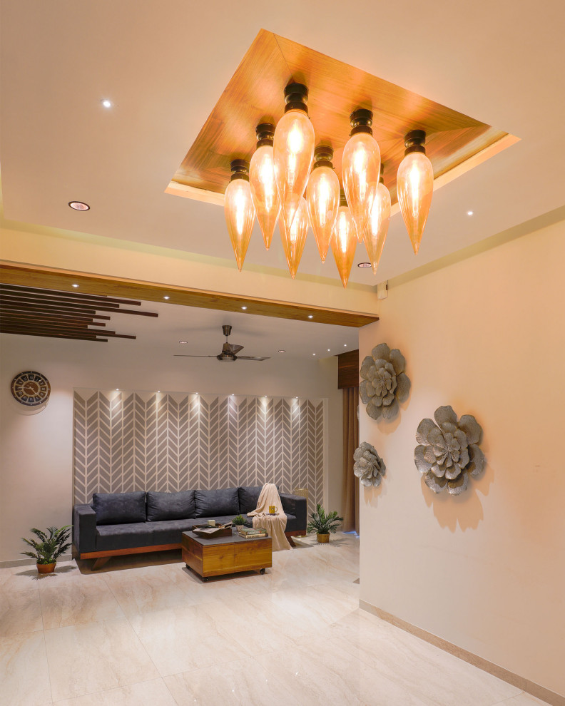 Photo of a modern living room in Ahmedabad.