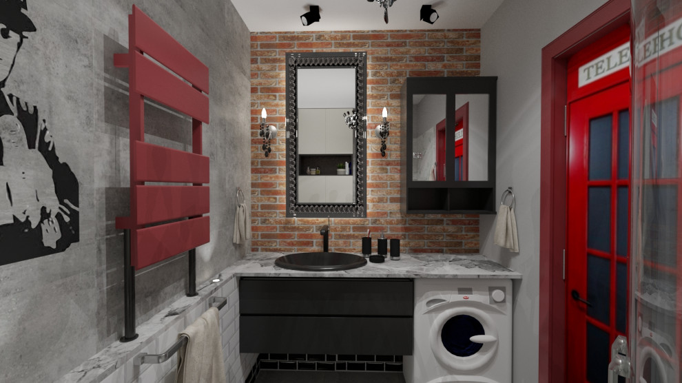 Ванная - вид на зеркало