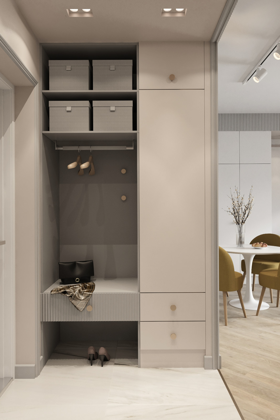 Визуализация однокомнатной квартиры 38 м2