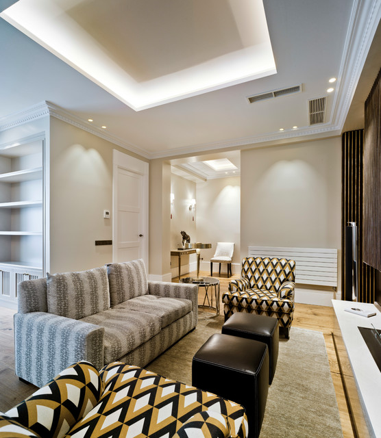 Reforma en Calle Serrano, Madrid transitional-living-room