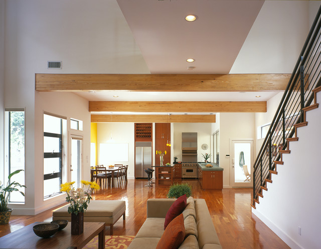 Yupon House modern-kueche