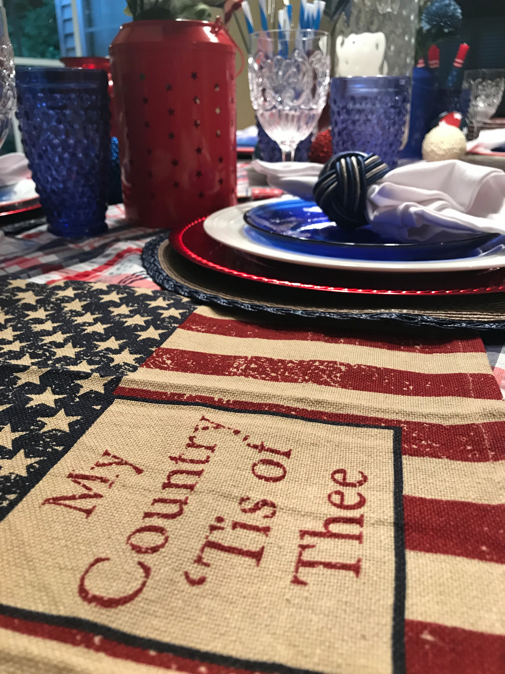 4th of July Tablescape