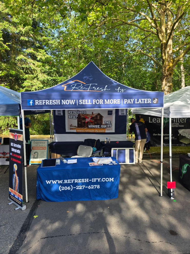 refreshify booth at mill creek festival