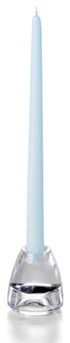 Set of 48 - Yummi 12" Ice Blue Taper Candles