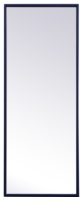 Elegant Lighting MR41436 Monet 36" x 14" Framed Bathroom Mirror - Blue