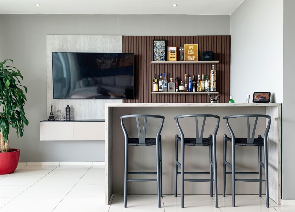 Design ideas for a home bar in Other.
