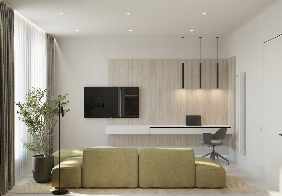 Дизайн-проект квартиры студии 35 кв.м