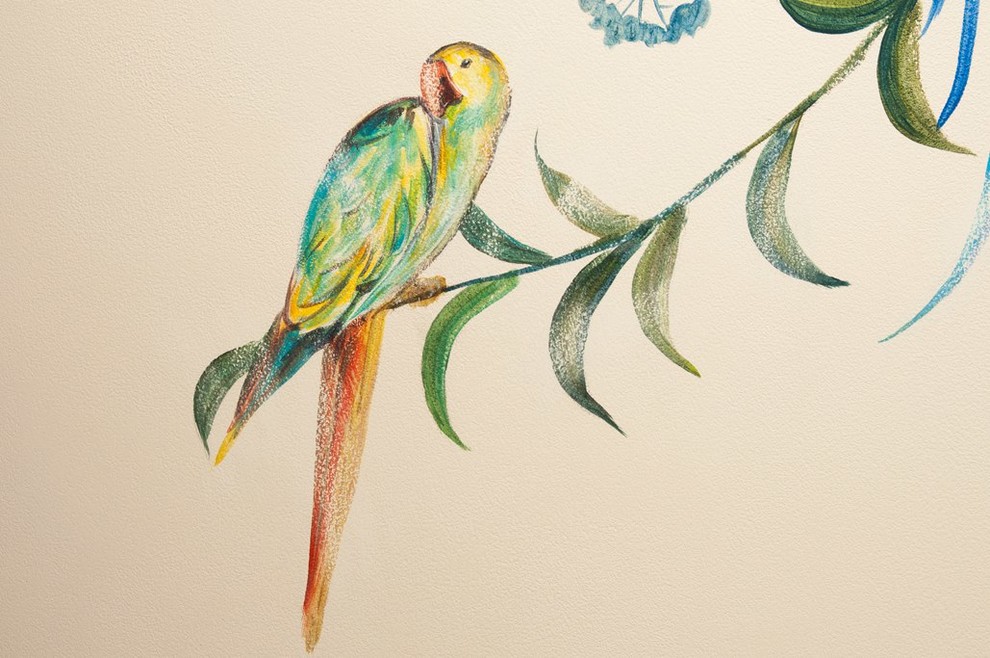 Роспись "Птички" в стиле прованс