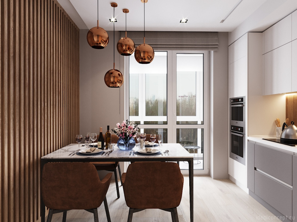 Теплый минимализм в ЖК Кутузов Град-1