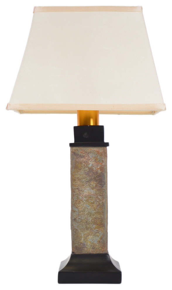 Torch Light Wireless Indoor/Outdoor All-Weather Table Lamp, Natural Slate
