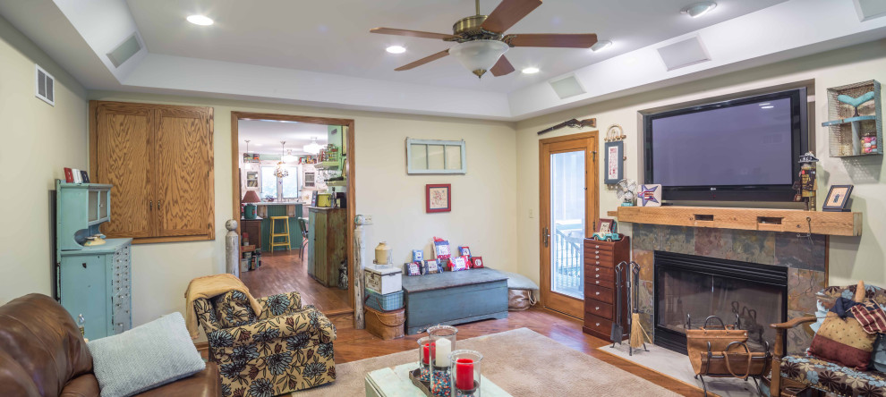 Shabby-Chic Country Kitchen & Sunroom