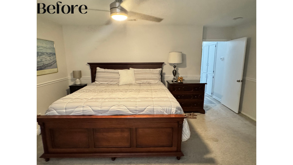 Nautical Lakehouse Master Bedroom