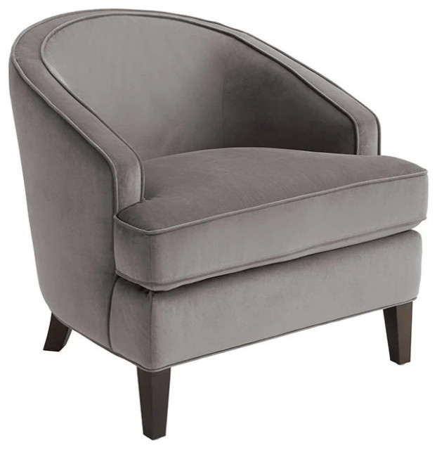 Samiya Lounge Chair, Portsmouth Gray Contemporary Indoor Chaise