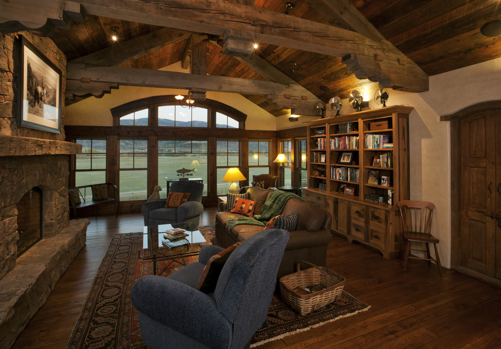 Inspiration for a rustic home in Denver.