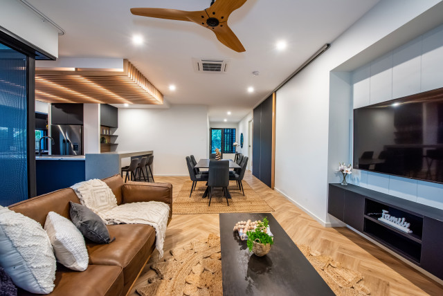 Parkedge Abode trendy-dagligstue