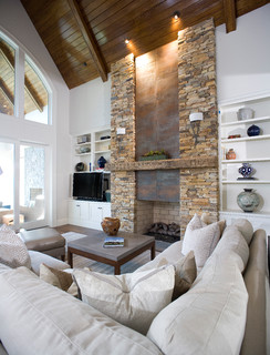 カントリー風のおしゃれなリビングのインテリア画像 75選 - 2025 年 12