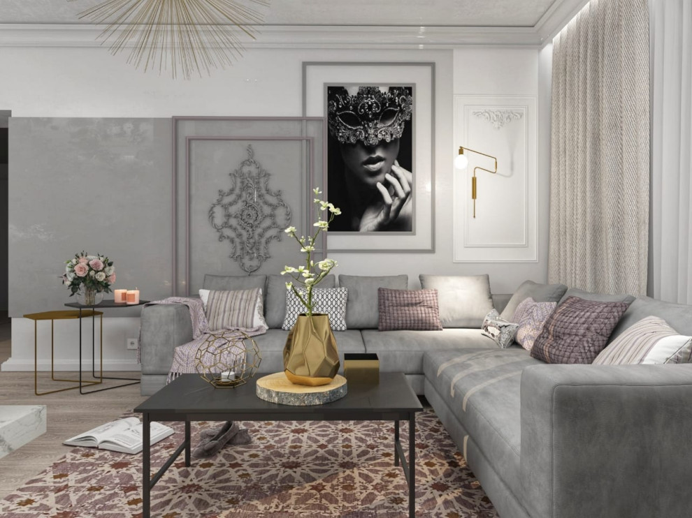 Гостиная в загорожном доме.