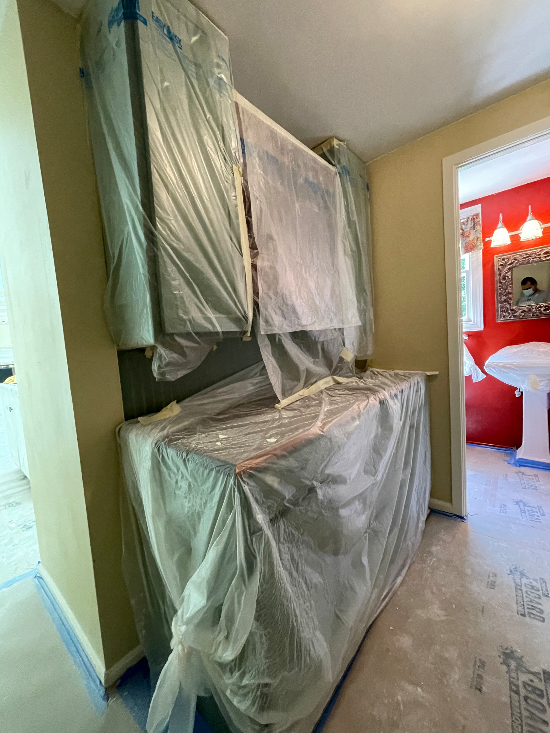 Popcorn ceiling removal and paint