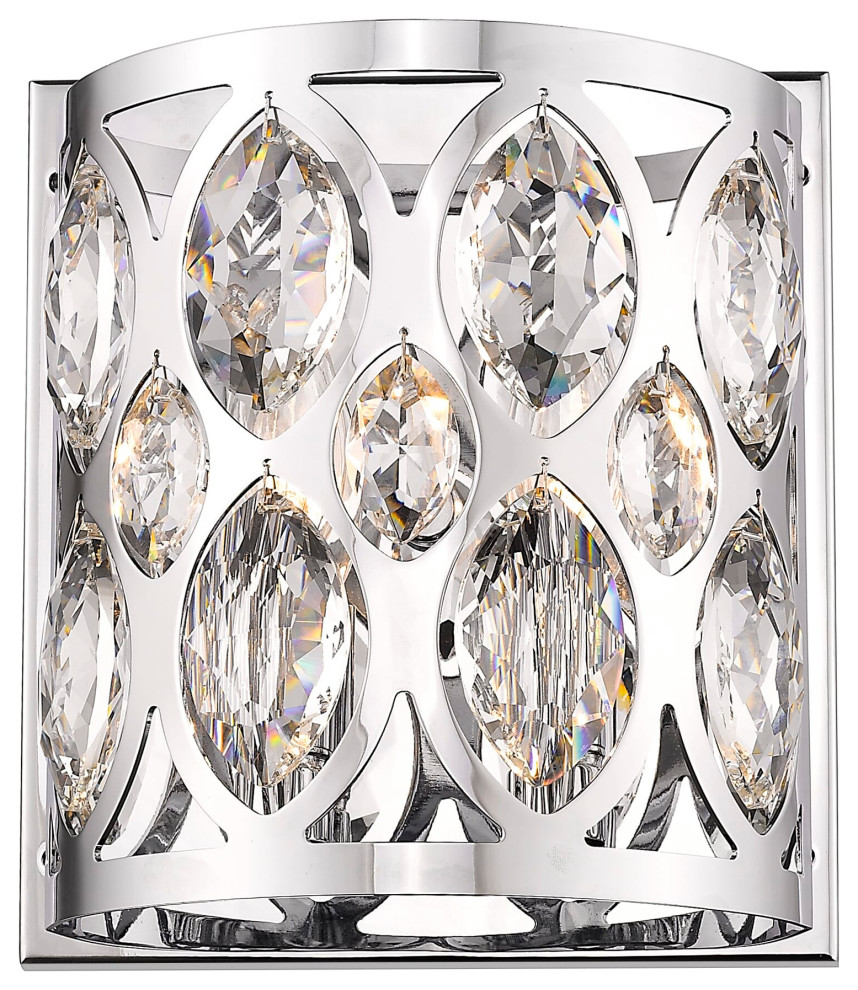 Dealey 2-Light Wall Sconce In Chrome