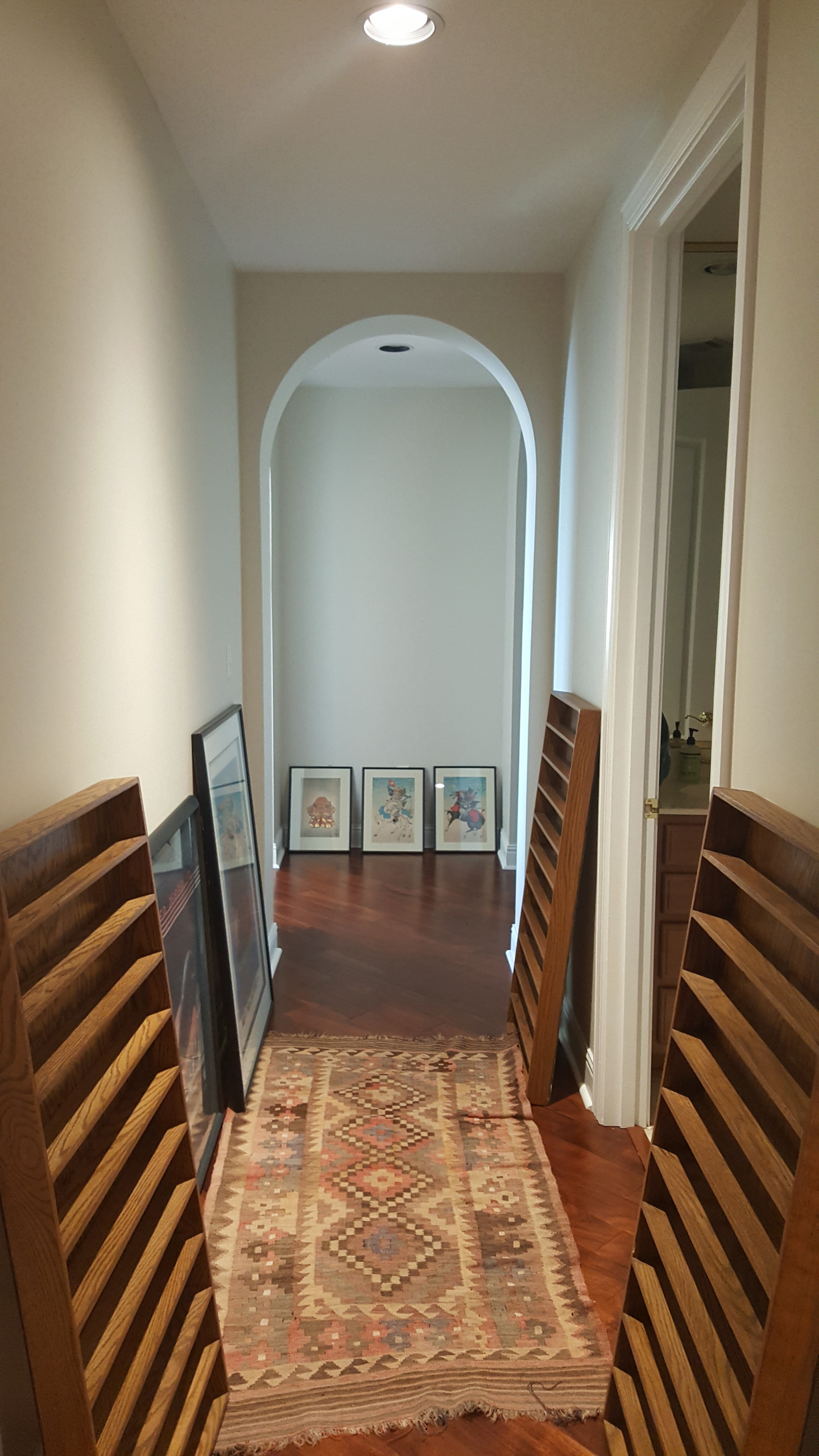 Original hallway with arch accent
