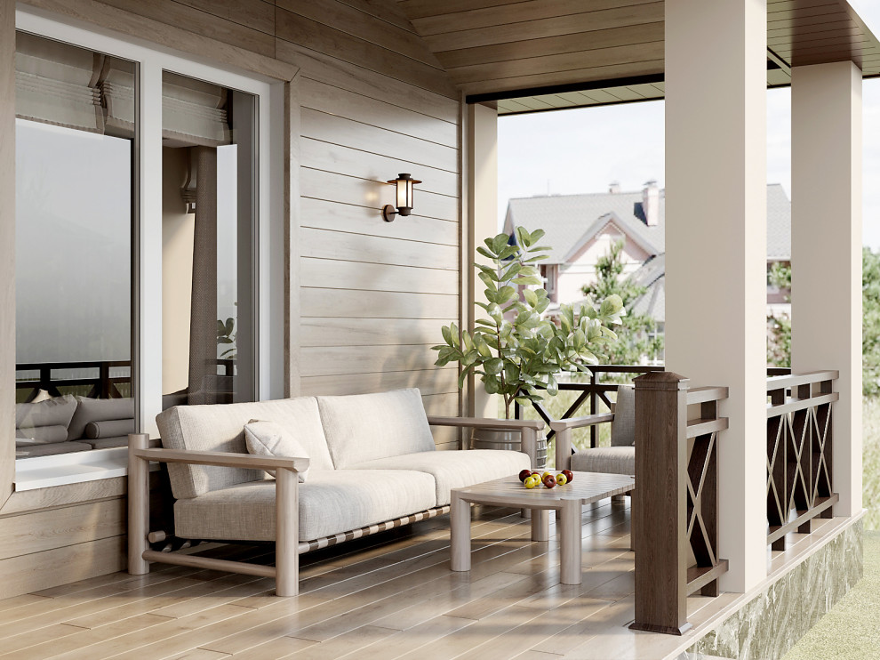 Веранда в загородном доме