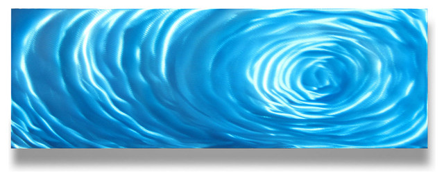 metal art wall art decor abstract contemporary modern small blue ripple modern wall - Blue Wall Decor metal art wall art decor abstract contemporary modern small blue ripple modern wall - Blue Wall Decor