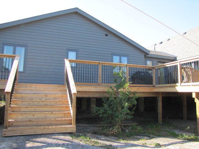 Large waterfront cottage decks deck